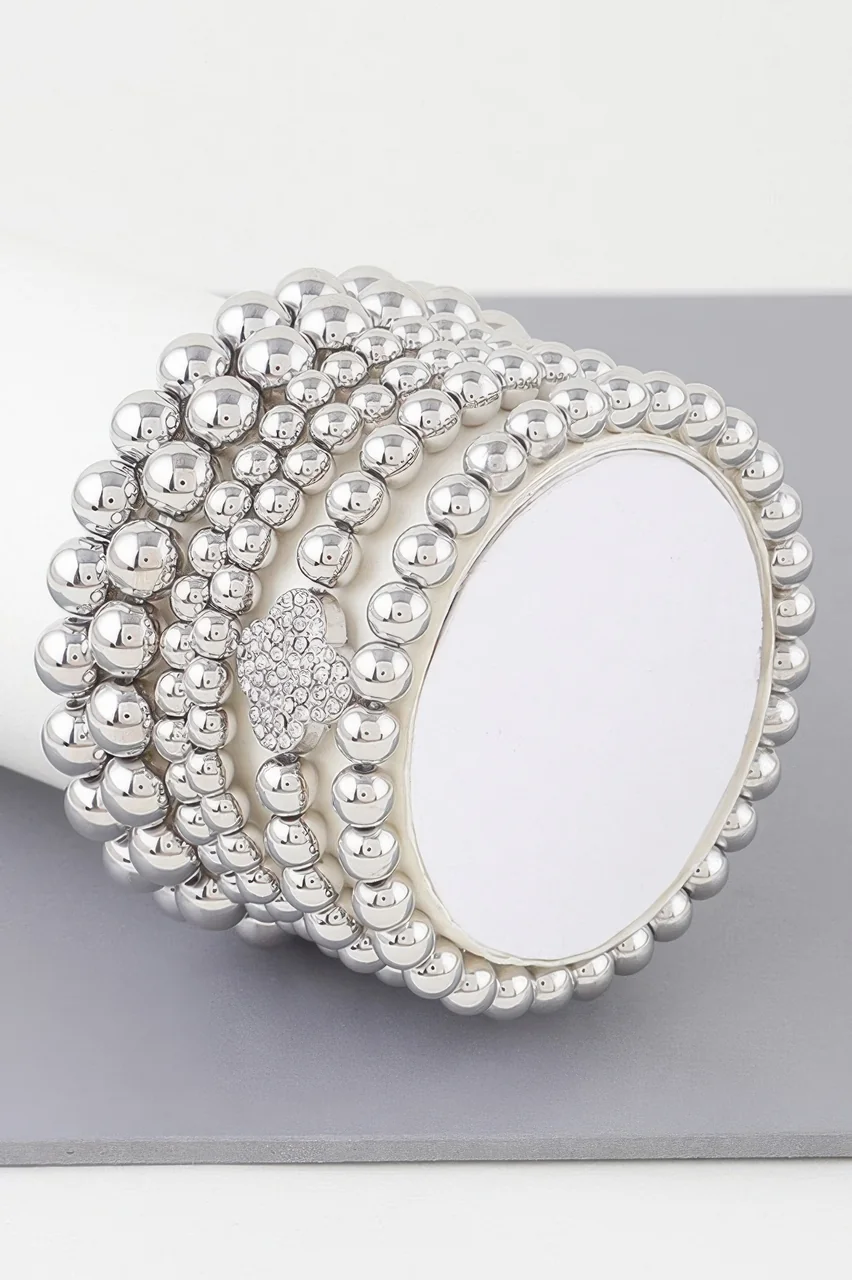Multi Bejeweled Clove Bead Bracelet