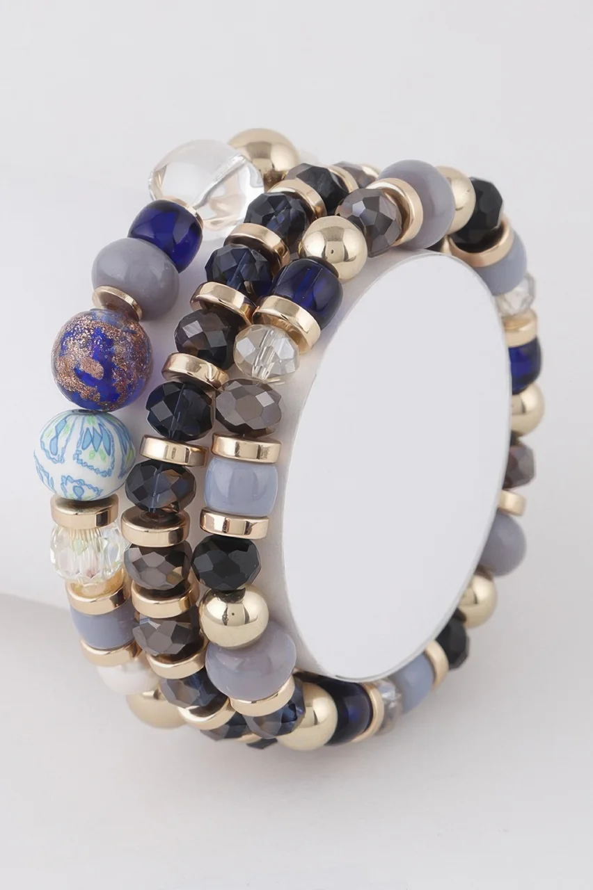 Multi Stone N Bead Bracelets