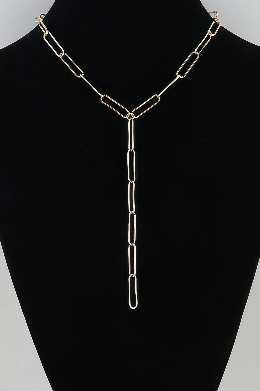 Minimal Link Chain Drop Necklace