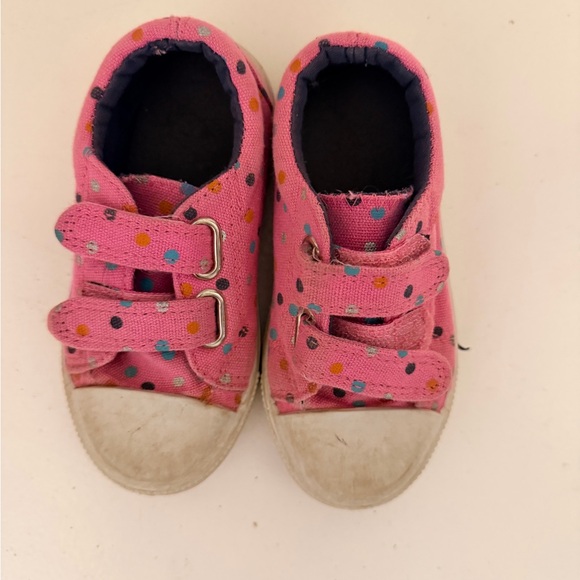 Pink Polka Dot Kids Shoes